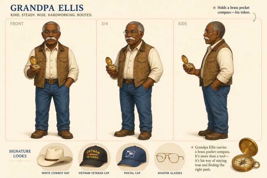 Grandpa Ellis character art
